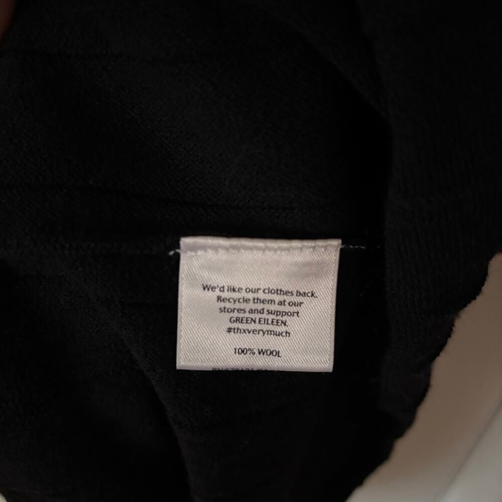 Eileen Fisher 100% Wool Dress Black Size Small - Picture 7 of 7